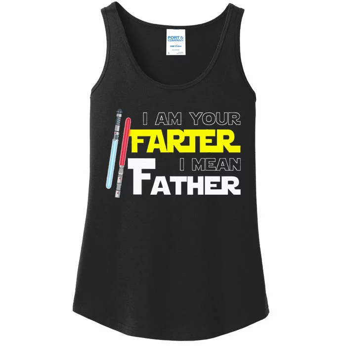 Here Fishy Fishy Fishyi Am Your Farter I Mean Father Ladies Essential Tank