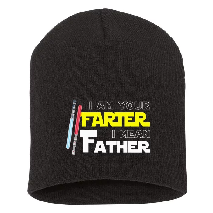 Here Fishy Fishy Fishyi Am Your Farter I Mean Father Short Acrylic Beanie