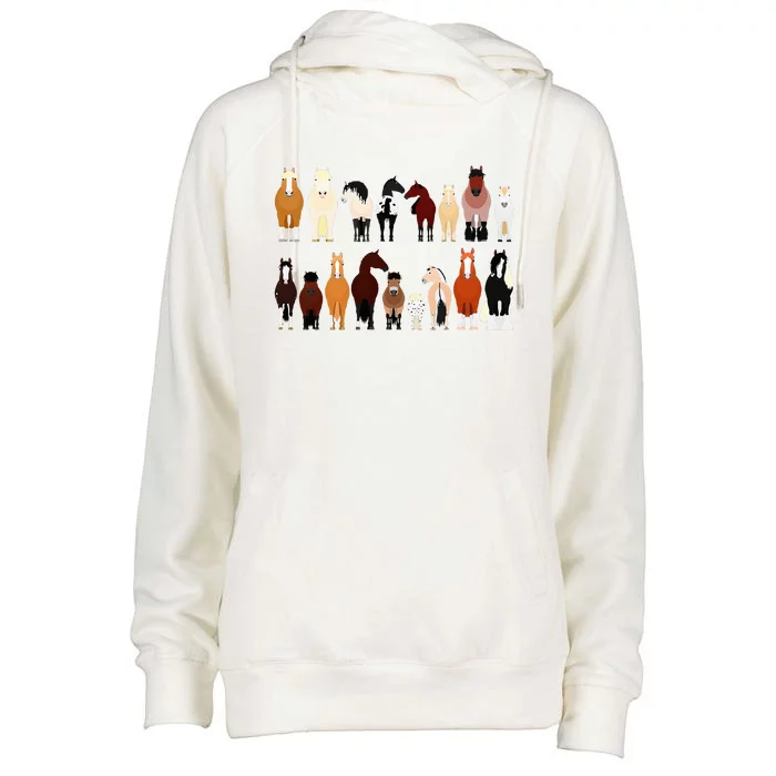 Horse Farm Farming Riding Horse Horseback For Women Womens Funnel Neck Pullover Hood