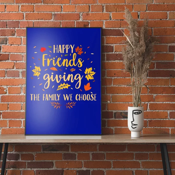 Happy Friendsgiving Friends & Family Fall Thanksgiving Poster