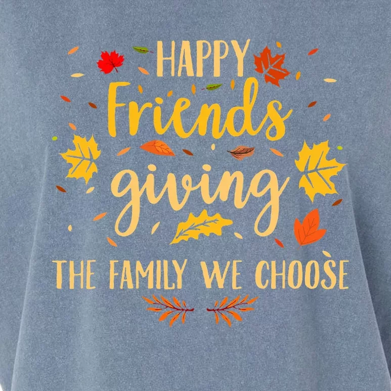 Happy Friendsgiving Friends & Family Fall Thanksgiving Garment-Dyed Women's Muscle Tee