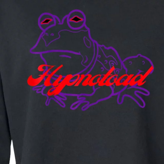 Hypnotoad Funny Frog Football Coach Design Gift Fan Hypnotoad Cropped Pullover Crew