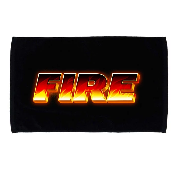 Hot Fire Flames Microfiber Hand Towel