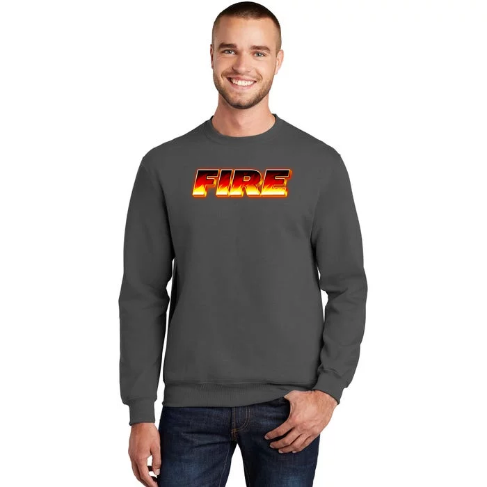 Hot Fire Flames Tall Sweatshirt