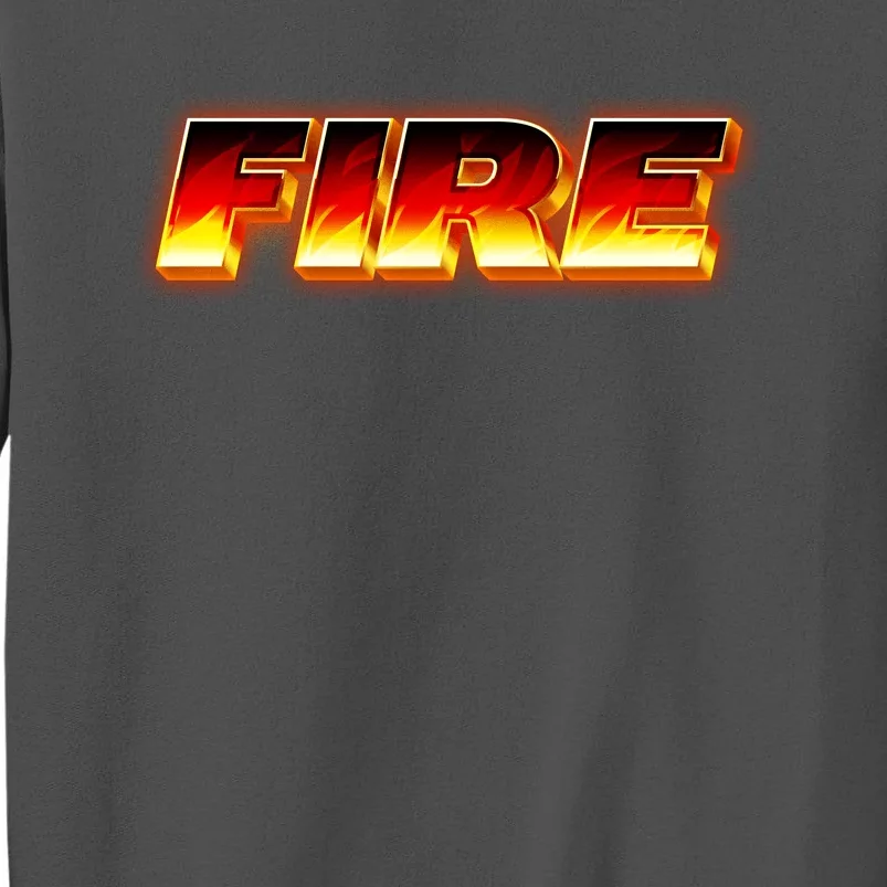 Hot Fire Flames Tall Sweatshirt