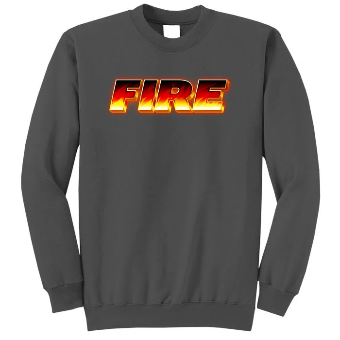 Hot Fire Flames Tall Sweatshirt