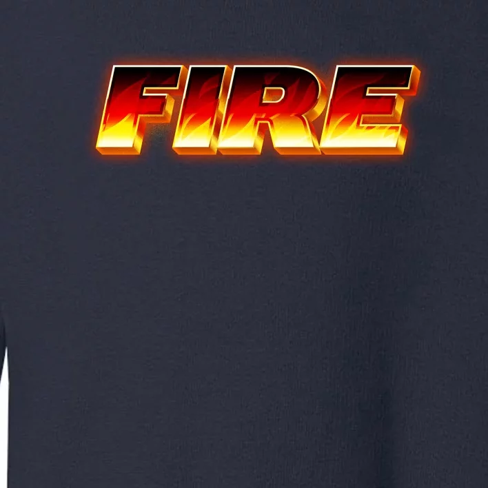 Hot Fire Flames Toddler Sweatshirt