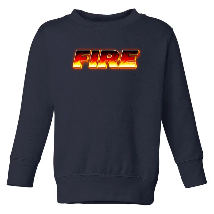 Hot Fire Flames Toddler Sweatshirt