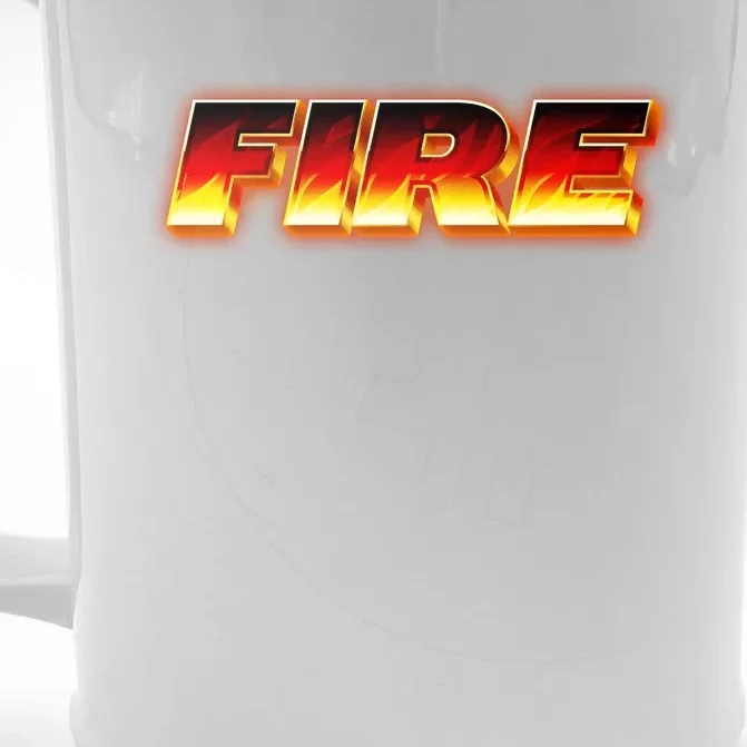 Hot Fire Flames Front & Back Beer Stein