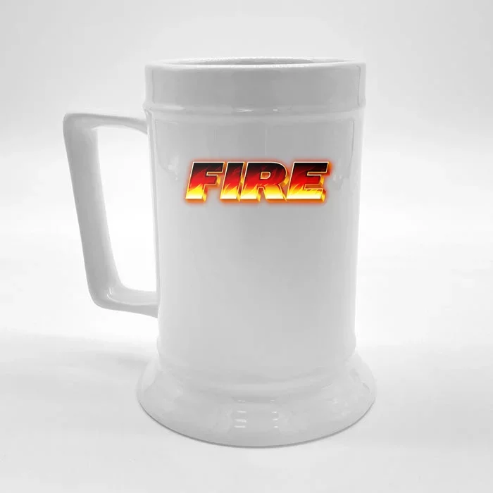 Hot Fire Flames Front & Back Beer Stein