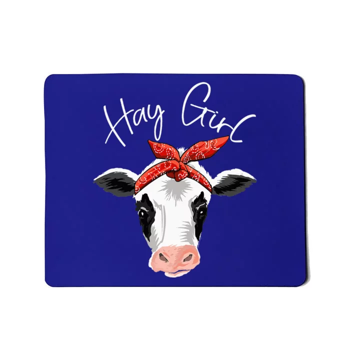 Hay Farmer Funny Cattle Cow Farm Lovers Gift Women Mousepad