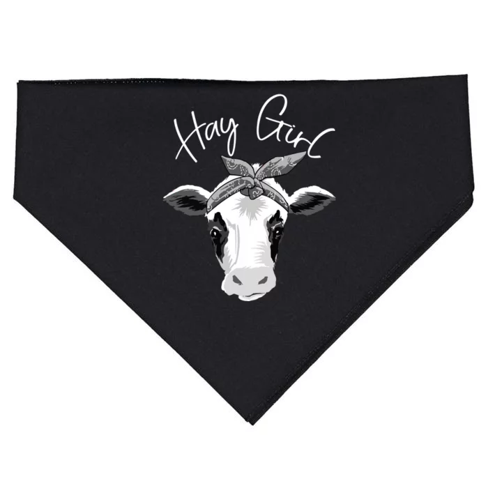 Hay Farmer Funny Cattle Cow Farm Lovers Gift 4897 USA-Made Doggie Bandana