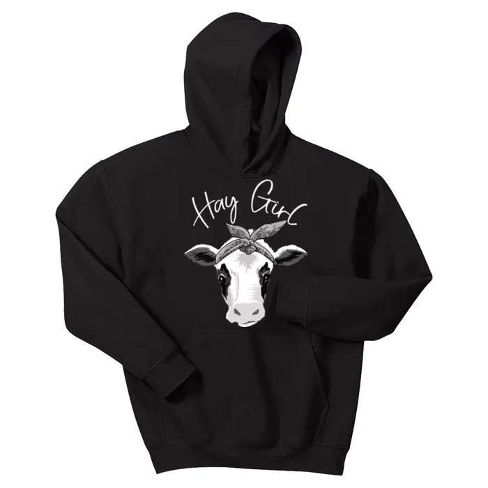 Hay Farmer Funny Cattle Cow Farm Lovers Gift 4897 Kids Hoodie