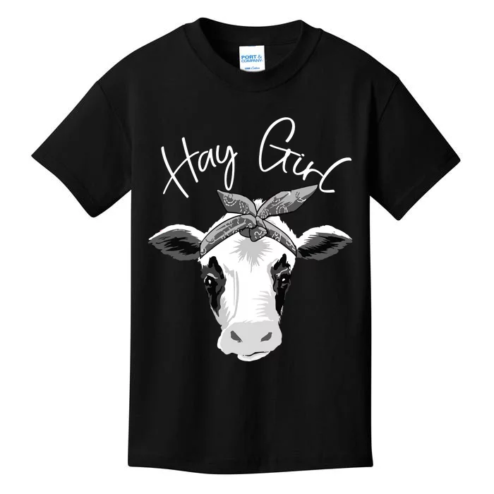 Hay Farmer Funny Cattle Cow Farm Lovers Gift 4897 Kids T-Shirt