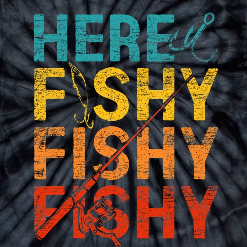 Here Fishy Fishy Fishy Tie-Dye T-Shirt