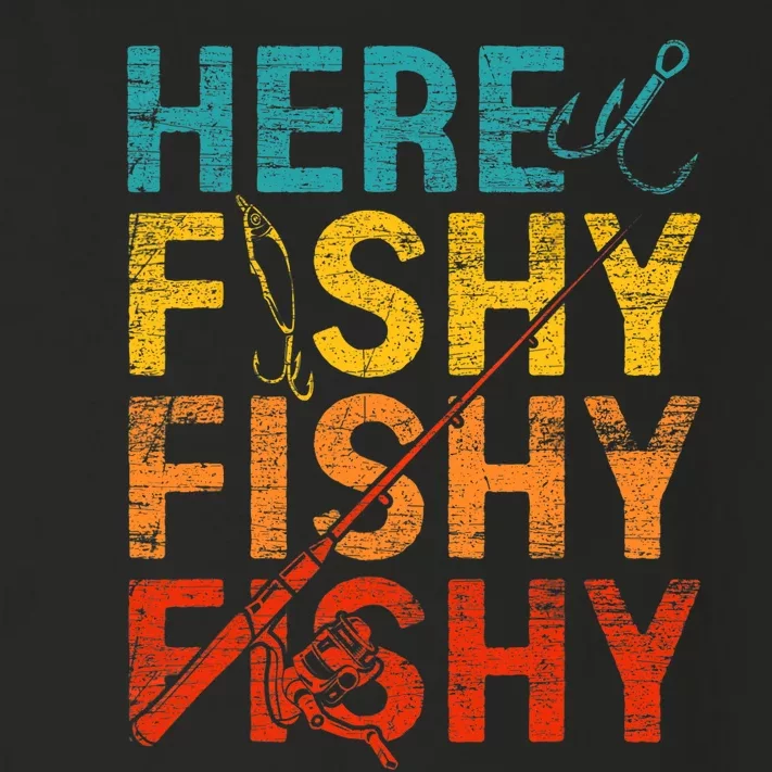 Here Fishy Fishy Fishy Toddler Long Sleeve Shirt