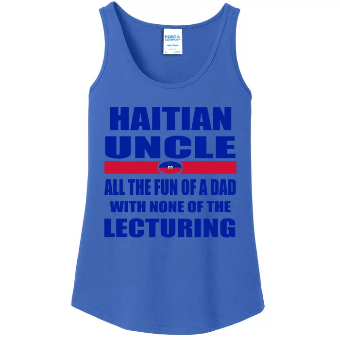 Haiti Flag Fun Haitian Uncle Haiti History Funny Sayings Cool Gift Ladies Essential Tank