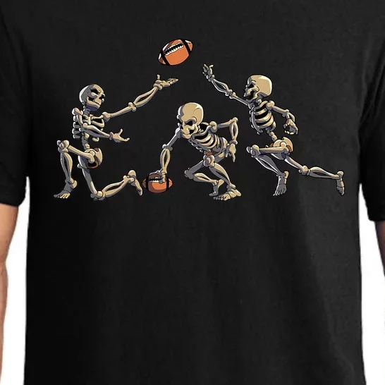 Halloween Football Fan Costume American Football Skeleton Pajama Set