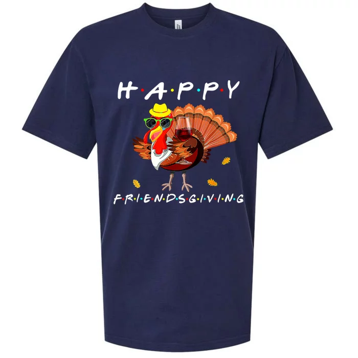 Happy Friendsgiving Funny Turkey Friends Giving Thanksgiving Sueded Cloud Jersey T-Shirt