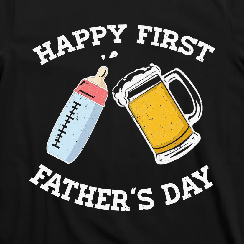 Happy First Father's Day New Dad Gift T-Shirt