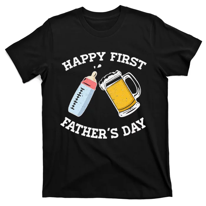 Happy First Father's Day New Dad Gift T-Shirt