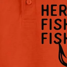 Here Fishy Fishy Dry Zone Grid Performance Polo