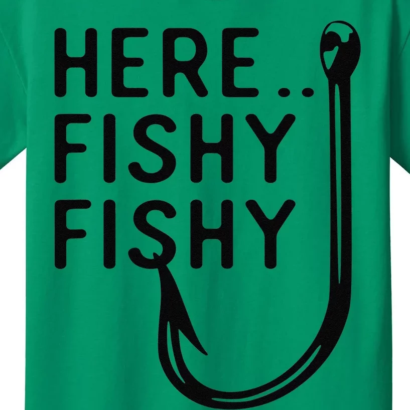 Here Fishy Fishy Kids T-Shirt