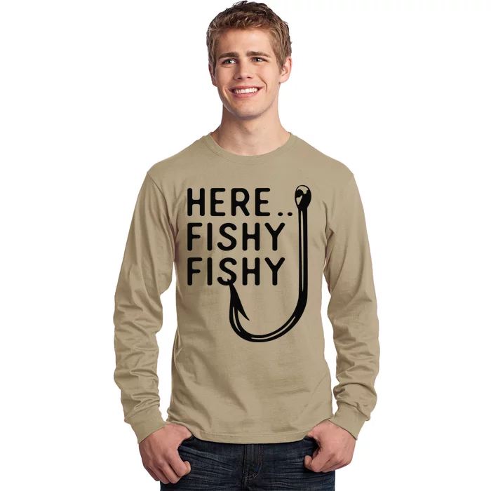 Here Fishy Fishy Long Sleeve Shirt