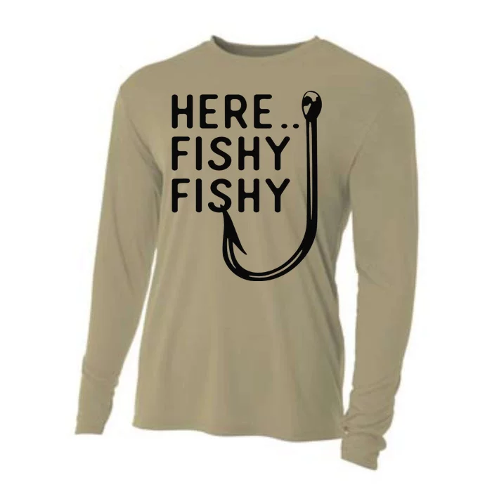 Here Fishy Fishy Cooling Performance Long Sleeve Crew