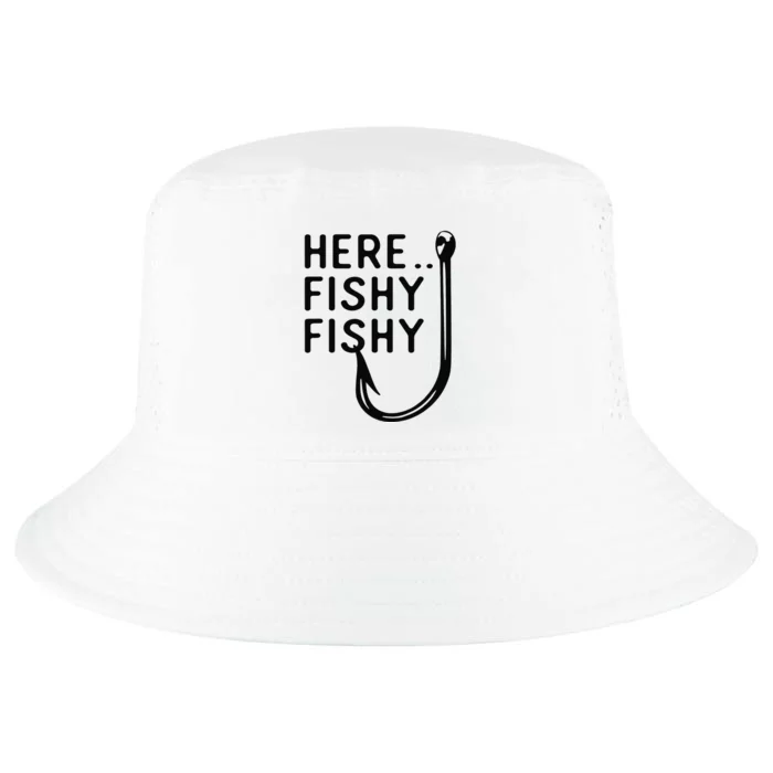 Here Fishy Fishy Cool Comfort Performance Bucket Hat