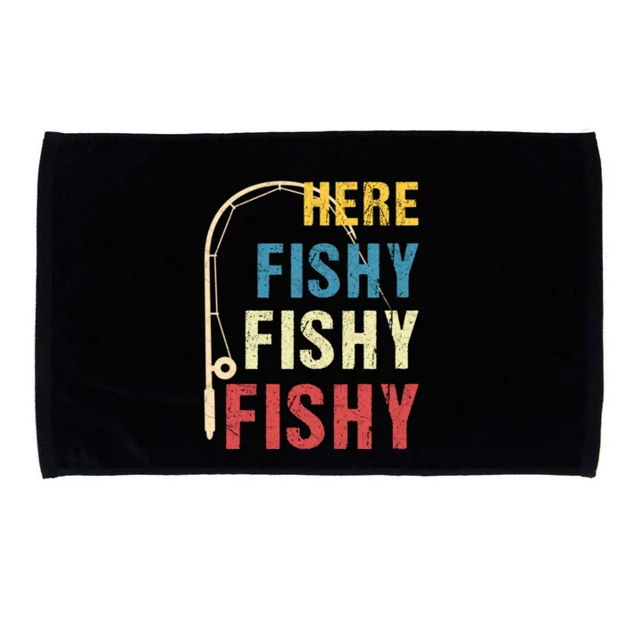 Here Fishy Fishy Fishy Microfiber Hand Towel