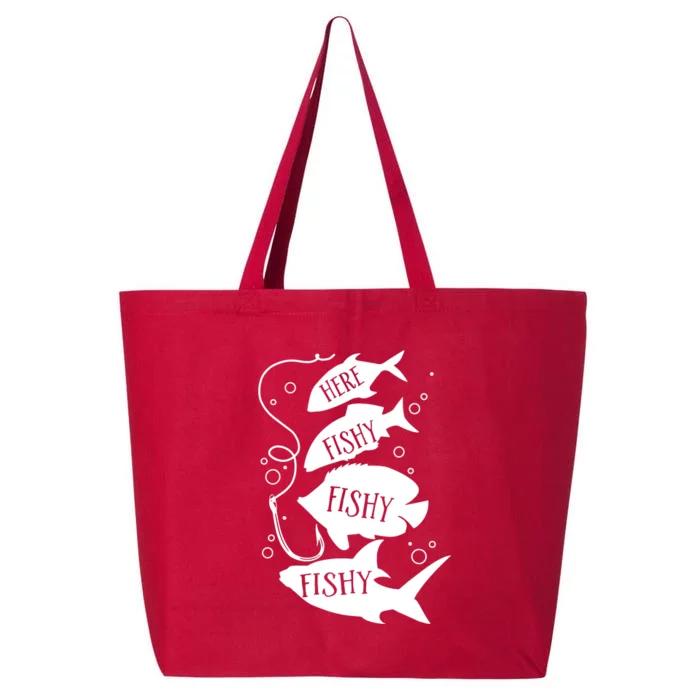 Here Fishy Fishy Fishing Lover 25L Jumbo Tote