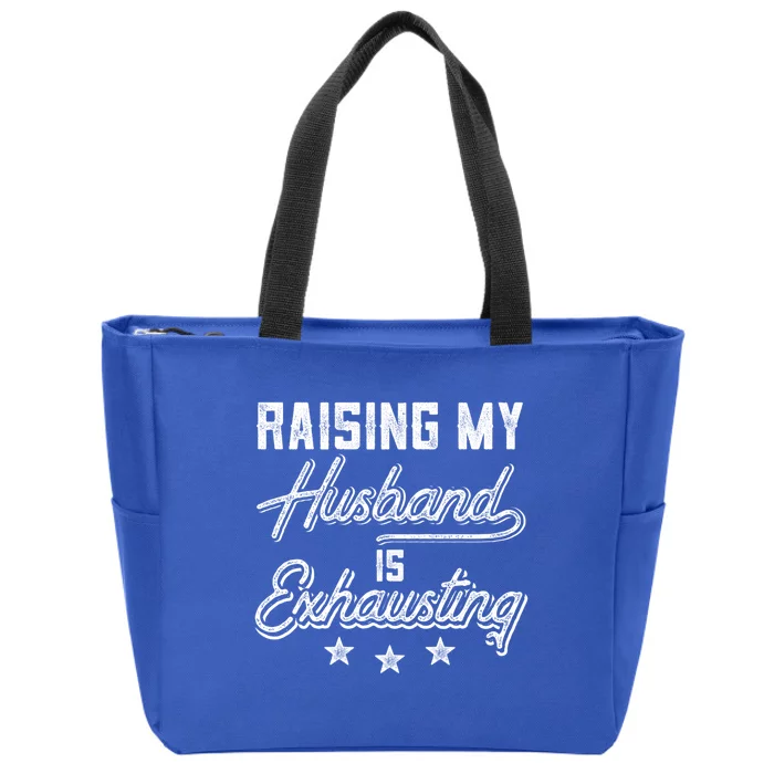 Husband Funny Funny Couples Relationship Great Gift Zip Tote Bag