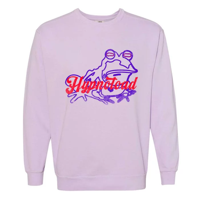 Hypnotoa.d Funny Frog Football Coach Garment-Dyed Sweatshirt