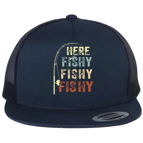 I'd Rather Be Fishing Flat Bill Trucker Hat