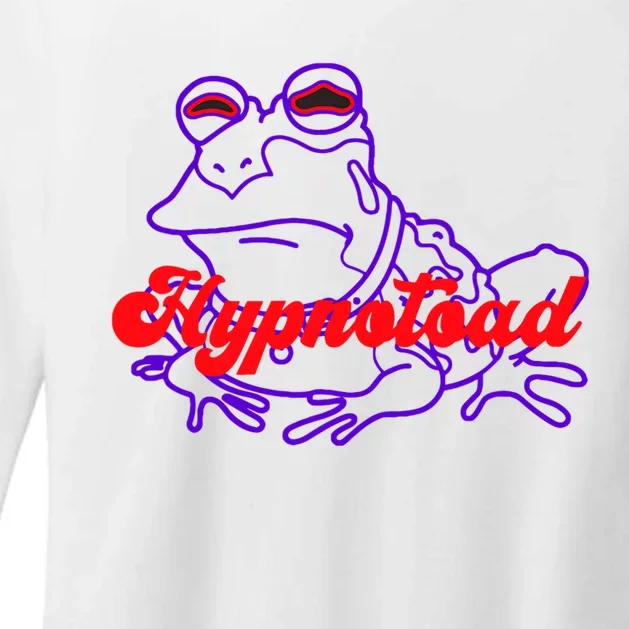 H_ypnotoad Funny Frog Football Coach Design Football Lovers Gift Womens CVC Long Sleeve Shirt