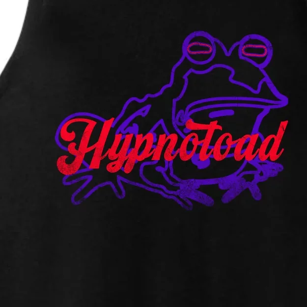 Hypnotoa.d Funny Frog Football Coach Ladies Tri-Blend Wicking Tank