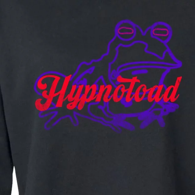 Hypnotoa.d Funny Frog Football Coach Cropped Pullover Crew