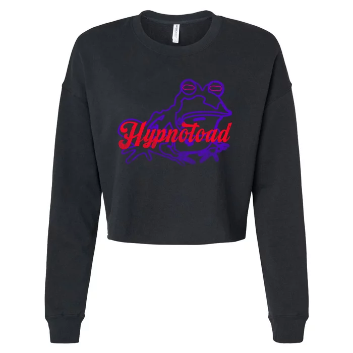 Hypnotoa.d Funny Frog Football Coach Cropped Pullover Crew