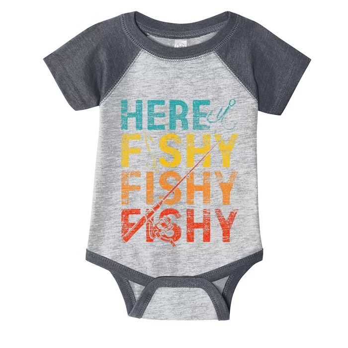 Here Fishy Fishy Fishy Infant Baby Jersey Bodysuit