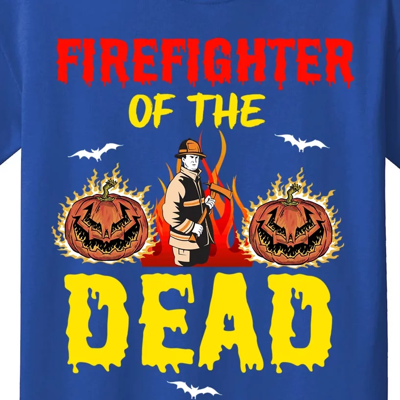 Halloween Firefighter Fire Fire Rescue Departt Ghost Meaningful Gift Kids T-Shirt