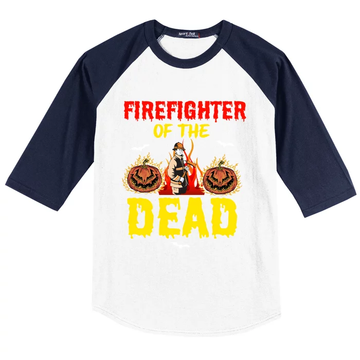 Halloween Firefighter Fire Fire Rescue Departt Ghost Meaningful Gift Baseball Sleeve Shirt