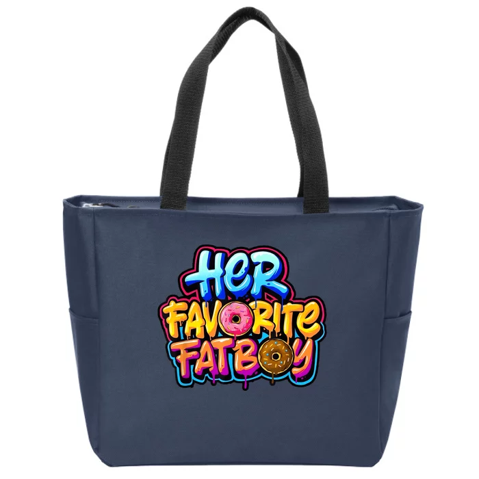 Her Favorite Fatboy Tee Zip Tote Bag