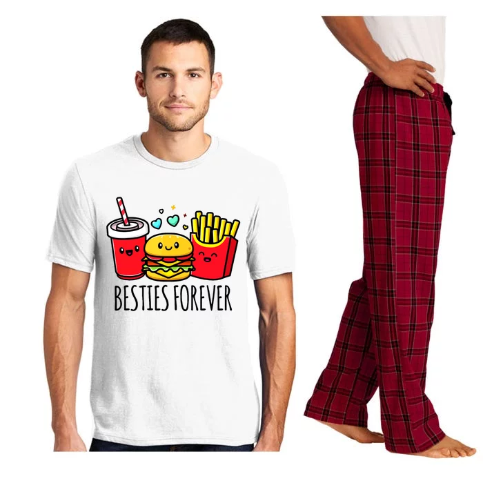 Hamburger French Fries Soda Funny Bff Matching Best Friends Pajama Set