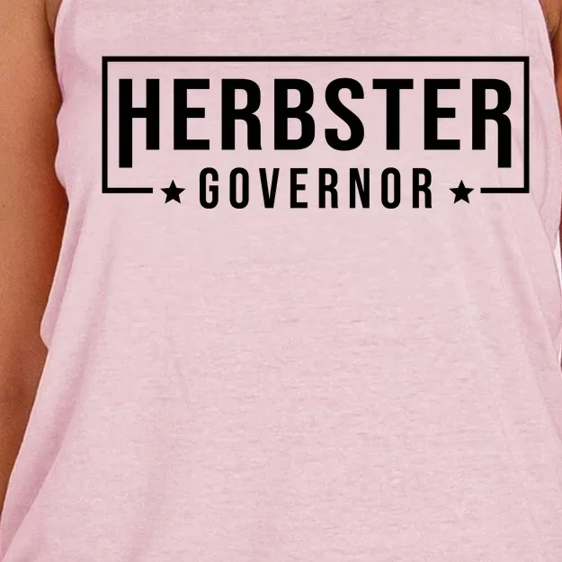 Herbster For Governor Women's Knotted Racerback Tank