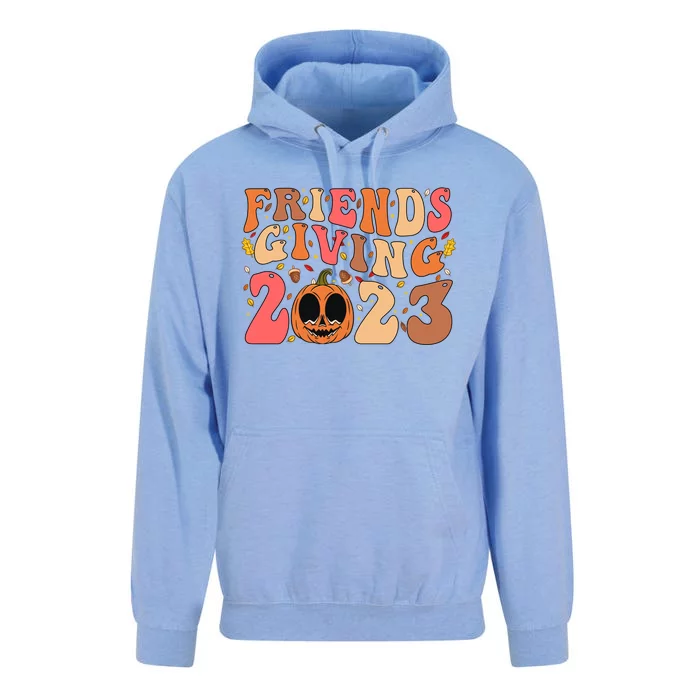 Happy Friends Giving 2023 Thanksgiving Friendsgiving 2023 Gift Unisex Surf Hoodie