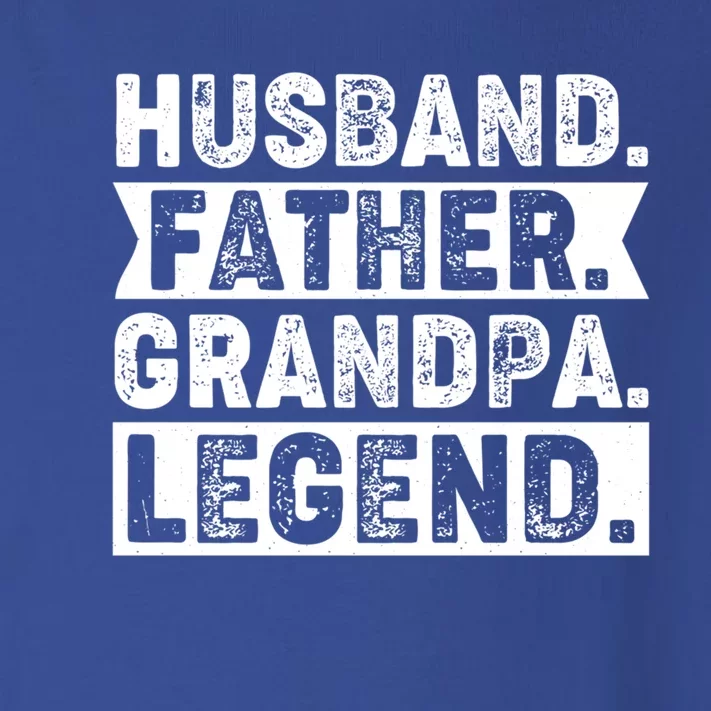 Husband Father Grandpa Legend Present For Fathers Day Funny Gift Toddler Long Sleeve Shirt