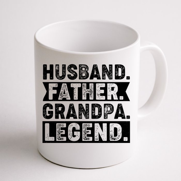 Husband Father Grandpa Legend Present For Fathers Day Funny Gift Front & Back Coffee Mug