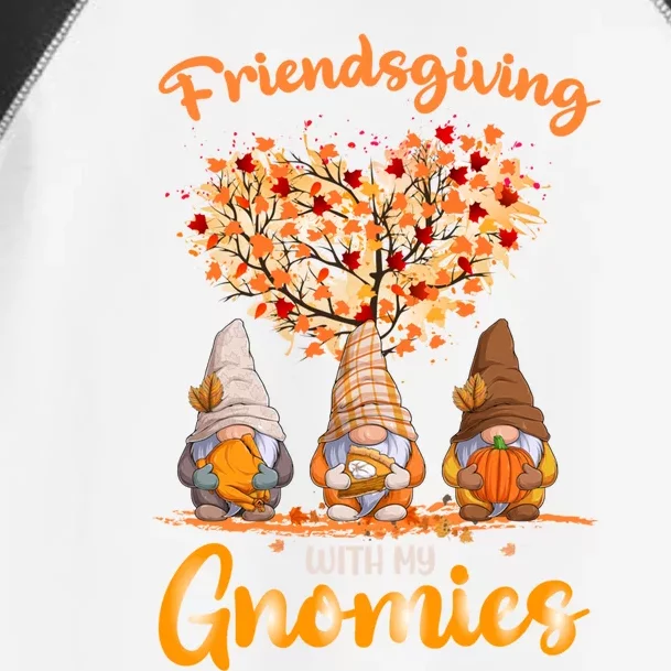 Happy Friendsgiving Gnomies Work Thanksgiving For Friends Gift Toddler Fine Jersey T-Shirt