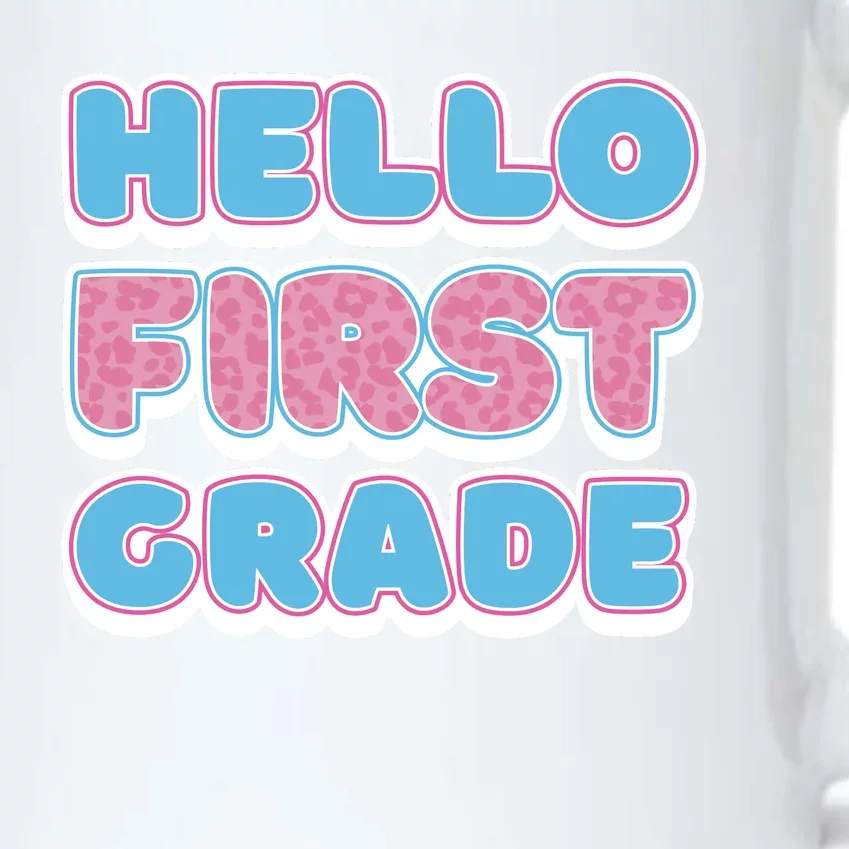 Hello First Grade Back To School Black Color Changing Mug